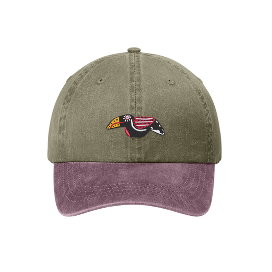 USH Bird Dad Hat - Khaki/Maroon