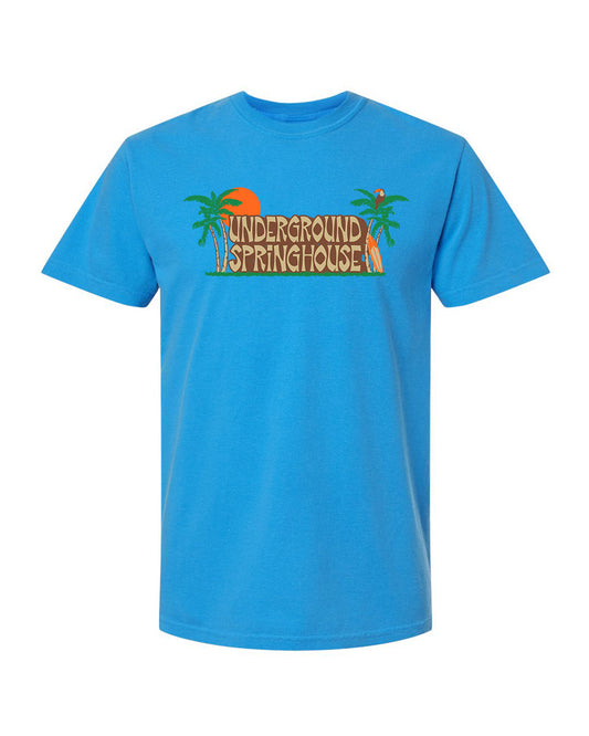 Surf Tee - Caribbean Blue