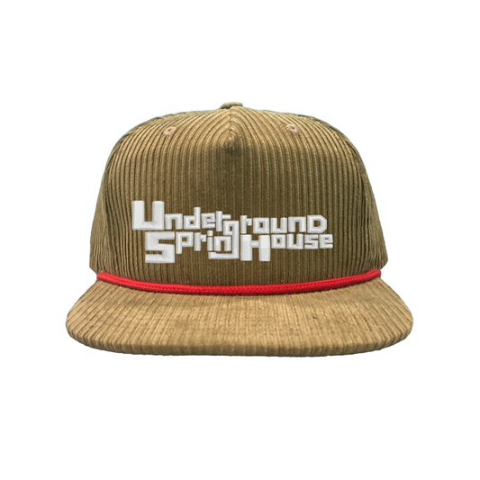 USH Block Logo - Crocodile/Red Corduroy